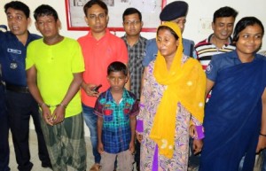 kishoreganj kidnapped child rescued