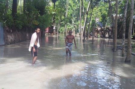 tidal surge inundates kawkhali villages